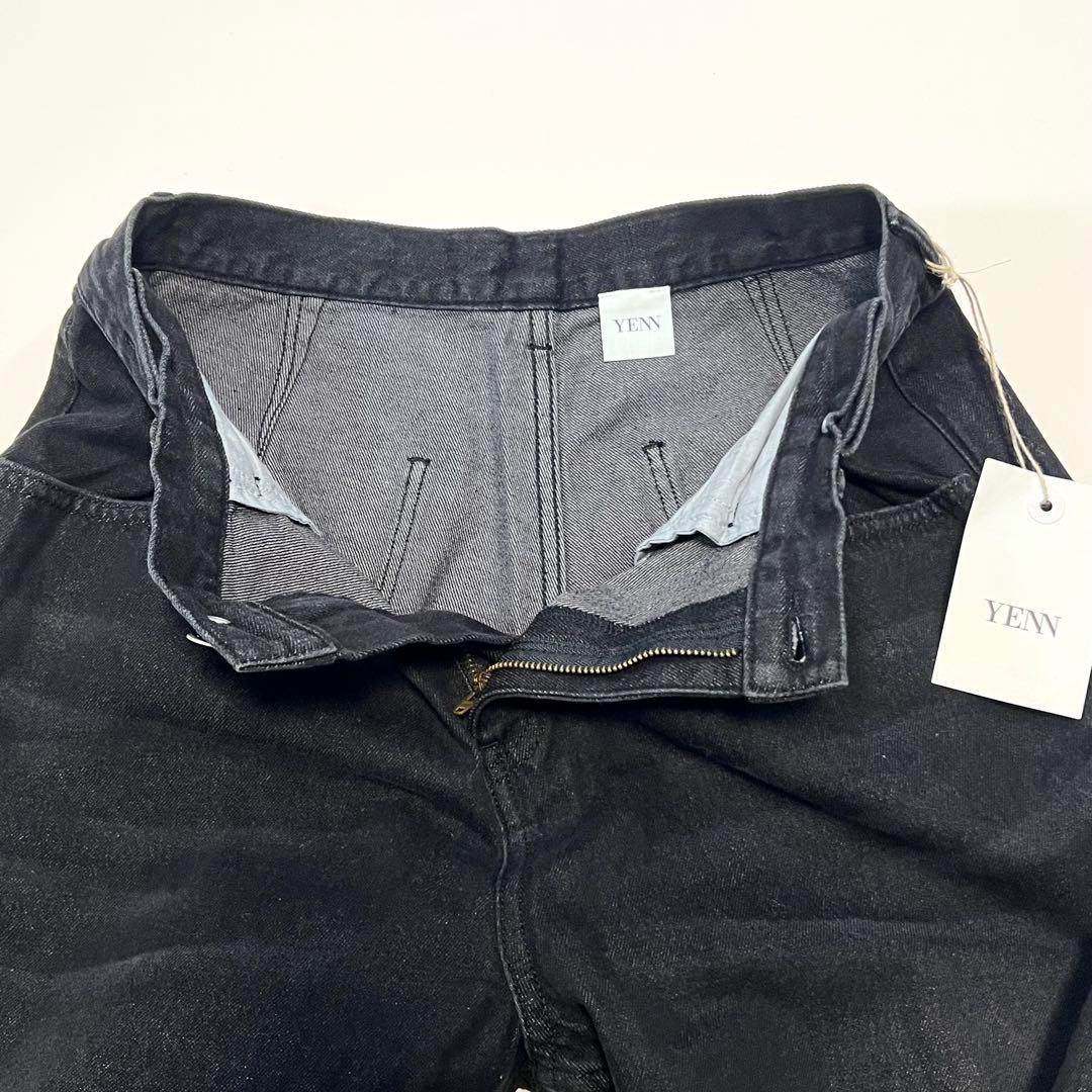 新品タグ付き⭐︎YENN(イェン) タックベルト デザイン パンツ　BLACK 黒
