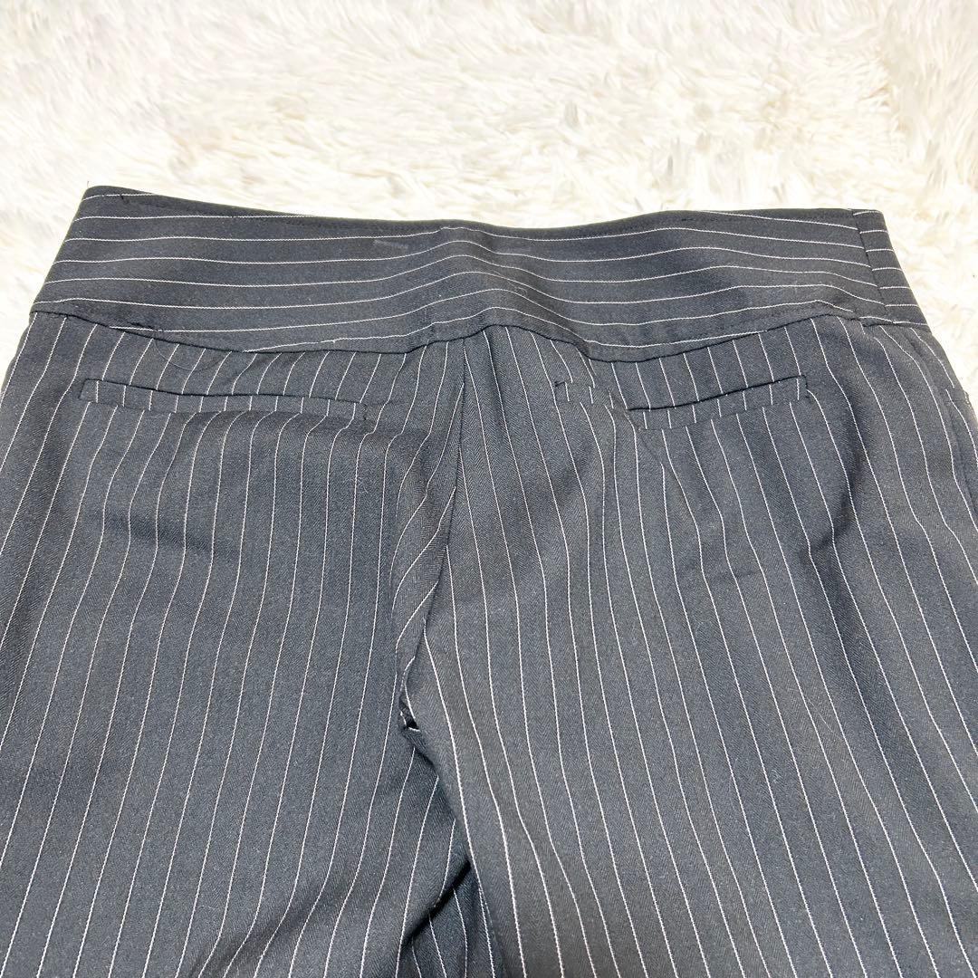 ✨美品✨Sugar Gloss パンツスーツ　ストライプ　ブラック M