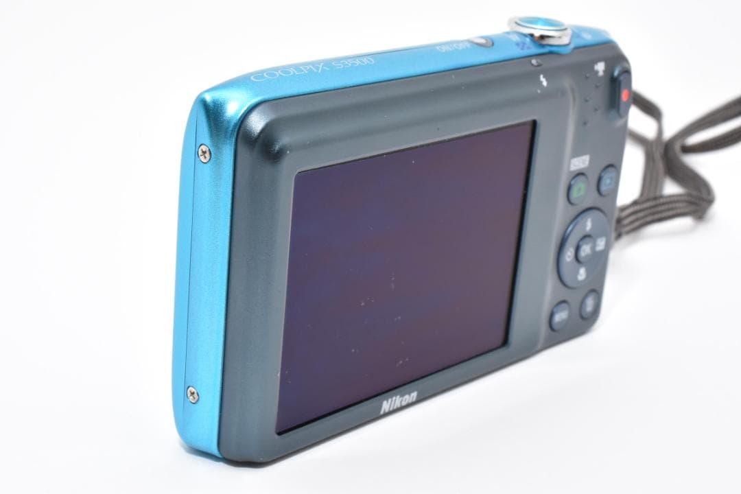 【極美品】Nikon COOLPIX S3500 ブルー デジカメ#1968