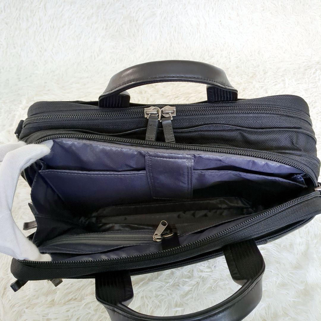 未使用級✨️エースジーン　ビジネスバッグ　ショルダー　3way　ブラック　拡張