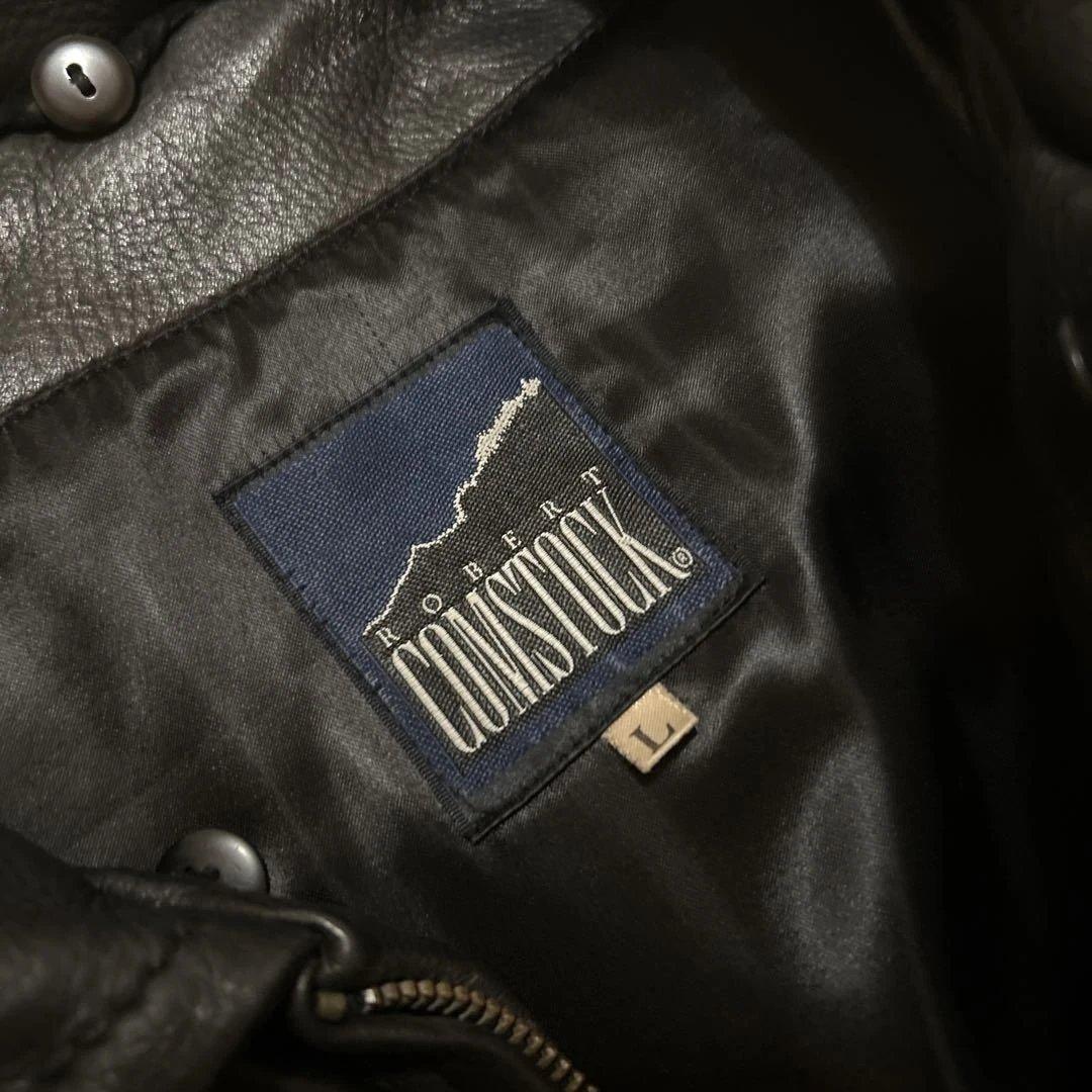 超柔らか　レザージャケット　革ジャン　鹿革　A-2　ライダース　本革　古着　上質