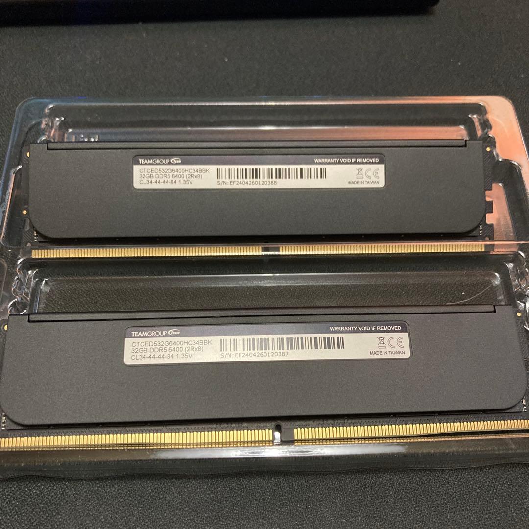 T-CREATE DDR5 EXPERT 6400mhz（32GB×2枚）