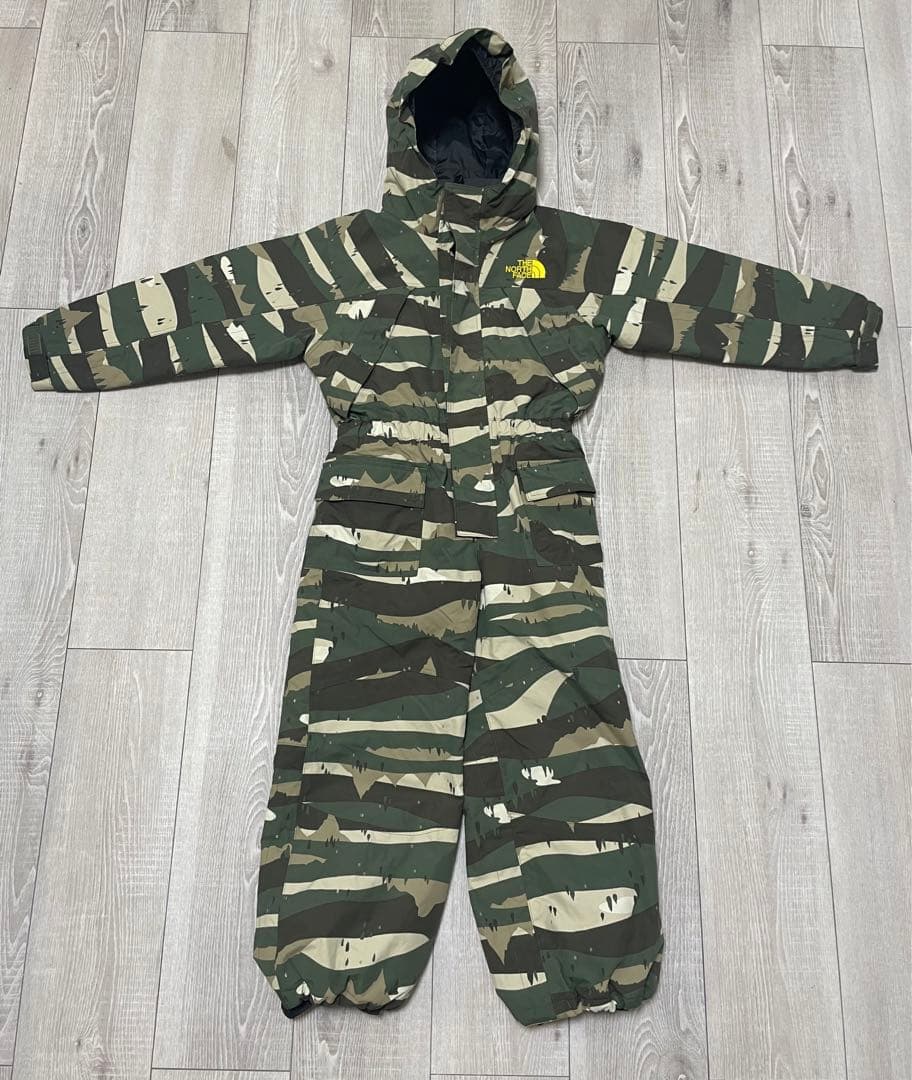 【美品】ノースフェイス　スノーウェア　120 キッズ　スノボ　つなぎ　男女
