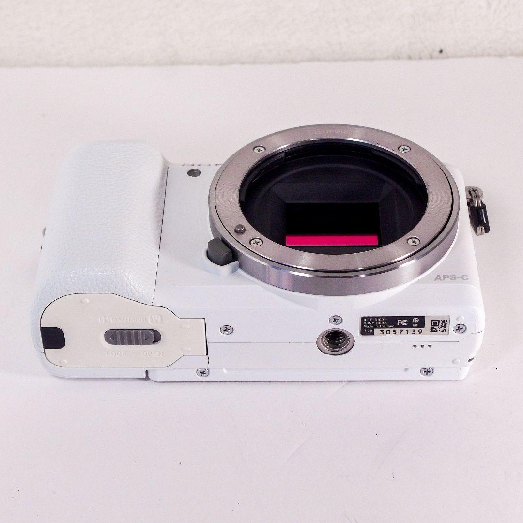 極上完動美品 SONY α5100 ILCE-5100 ホワイト ボディ