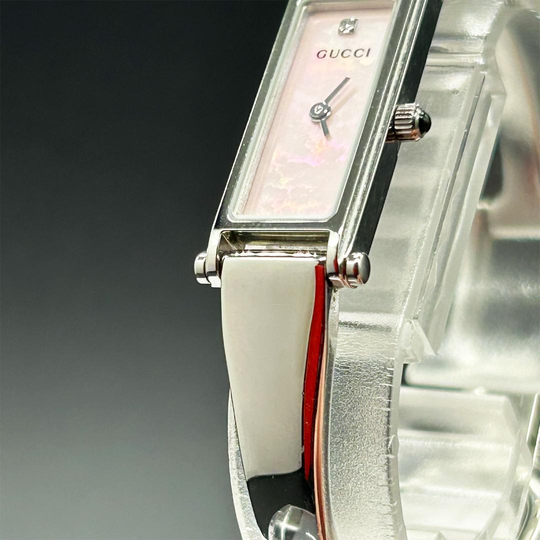 稼働【美品】GUCCI グッチ 時計 1500L シェル文字盤 レディース