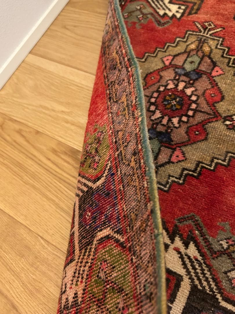 トライバルラグ・トルコヴィンテージラグ・ウール約51×99cm