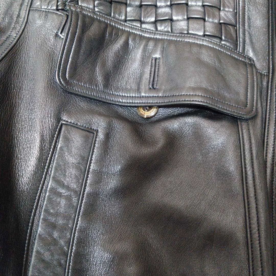 羊革レザージャケット メンズL ライダース ギラロッシュ 柔らかい日本製