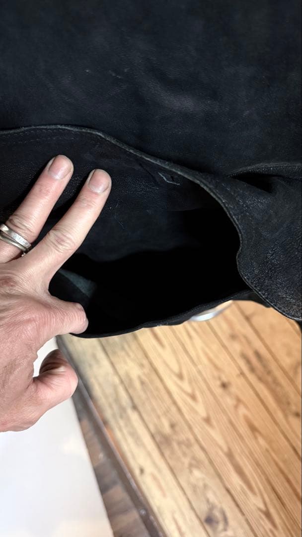 珍品　share spiritレザーエプロン　ゴートスキン. 箱new