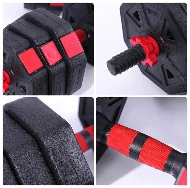 【角型プレート】合計50kgバーベルにもなるダンベル 25kg×2個セット A3