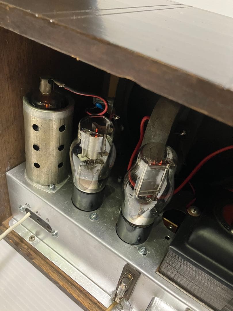 真空管並三ラジオ　　完動品