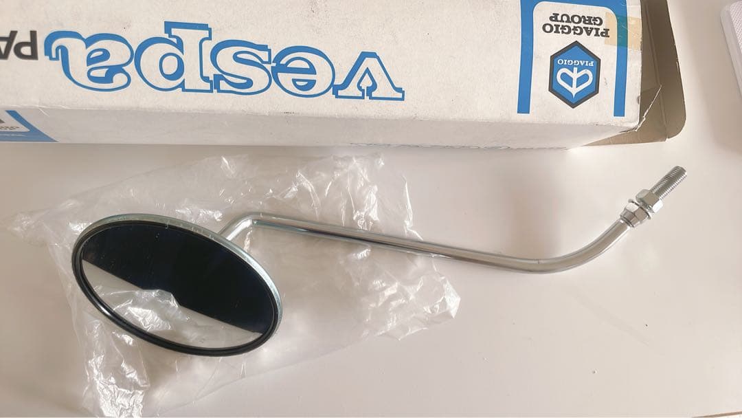 Vespa ミラー 丸型 純正　未使用