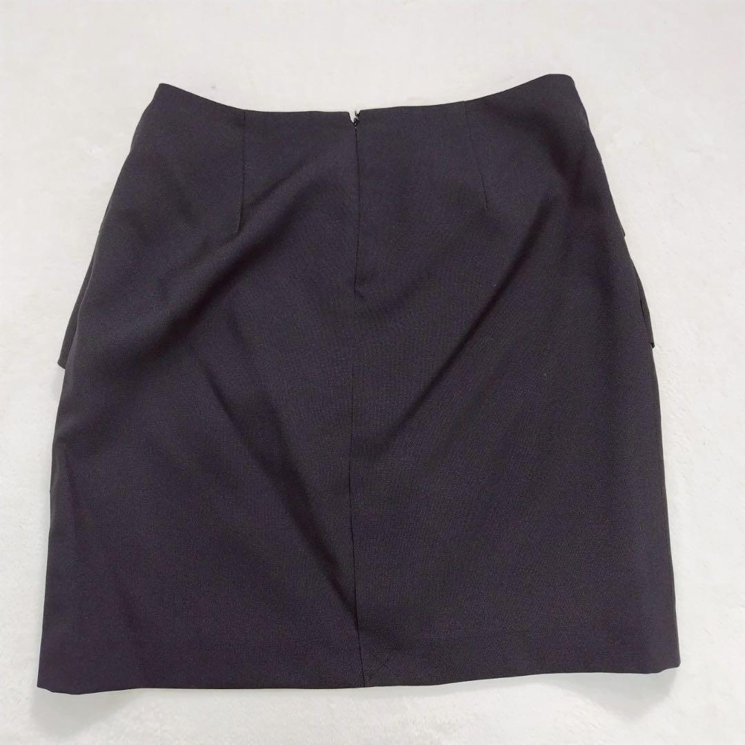 美品 パンツスーツ ブラック3点 セットアップ 就活 リクルート 17号 大きい