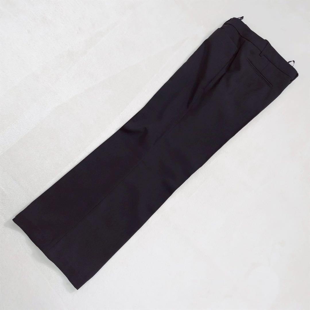 美品 パンツスーツ ブラック3点 セットアップ 就活 リクルート 17号 大きい