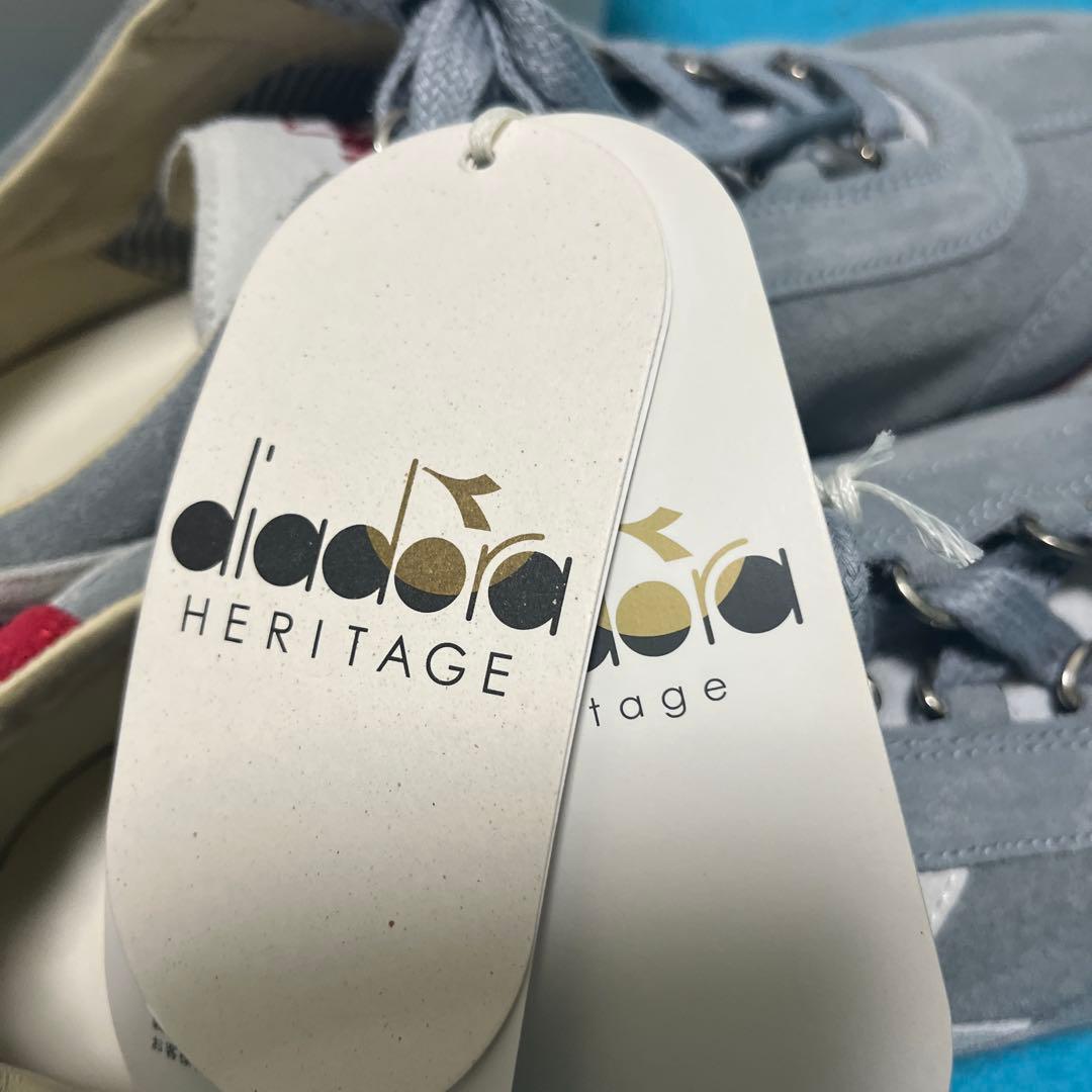 diadora Heritage スニーカー グレー/レッド　イタリア