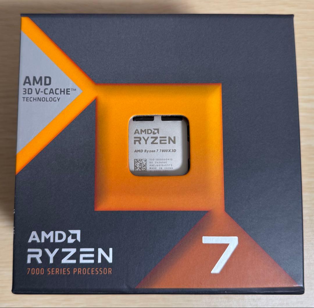 【美品・保証あり】AMD Ryzen 7 7800X3D CPU 日本国内正規品