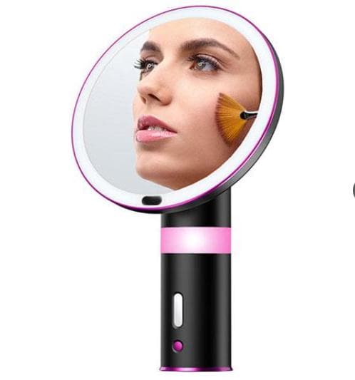 高品質の最高級のLEDメイクアップミラー テレワーク　動画配信　充電式