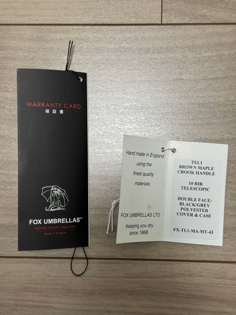 【新品未使用】FOX umbrellas フォックスアンブレラズ 折りたたみ傘
