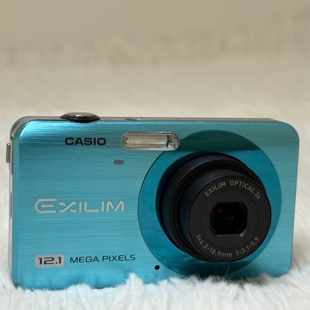 美品　CASIO カメラ　EX-Z90 充電器　ブルー　コンデジ　動作品