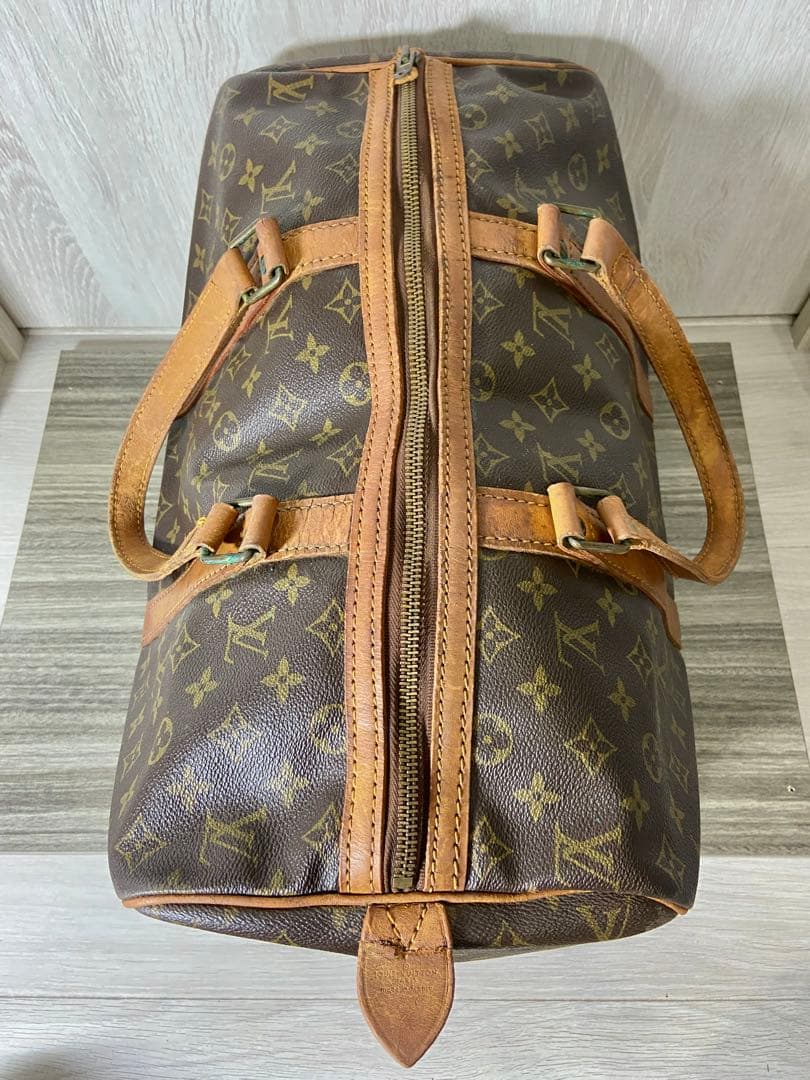 ルイヴィトン　ボストンバッグ　サックスプール 45 モノグラム　カデナ　レザー