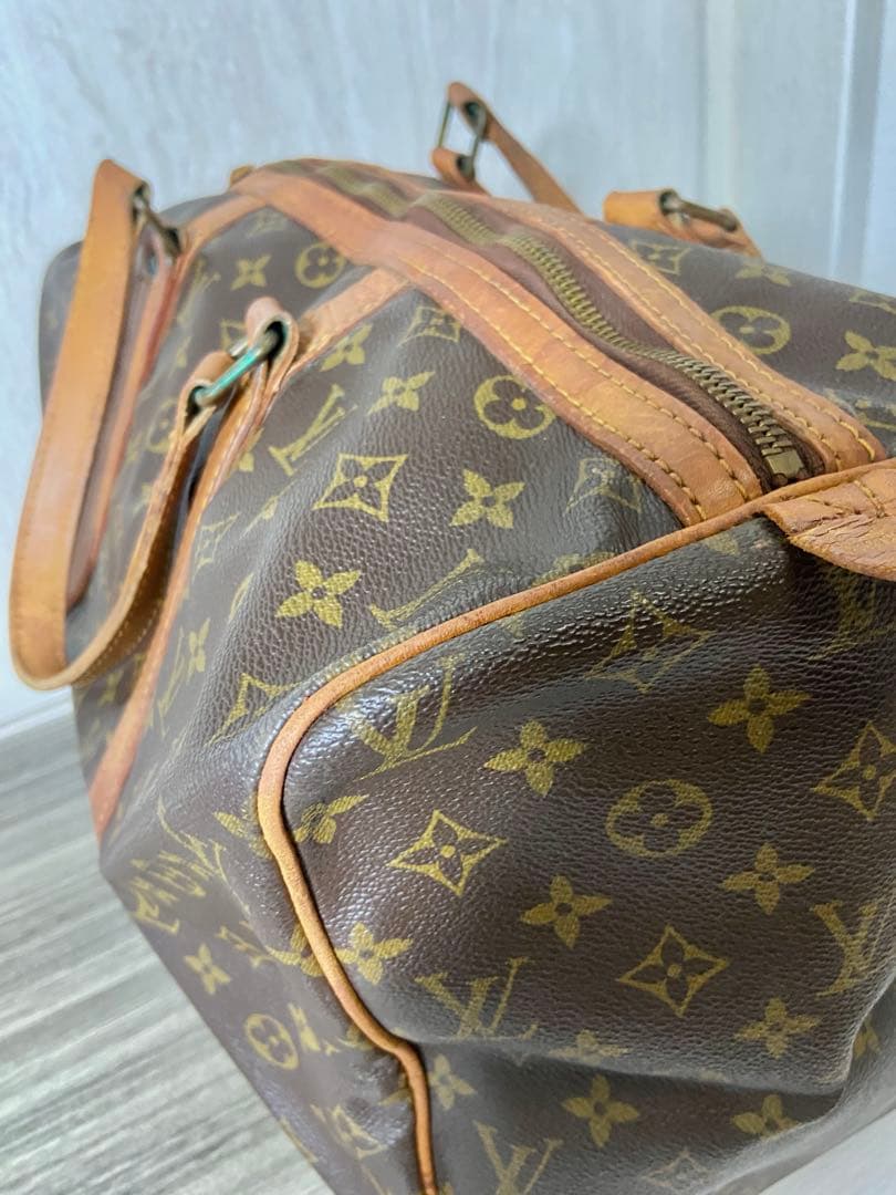 ルイヴィトン　ボストンバッグ　サックスプール 45 モノグラム　カデナ　レザー