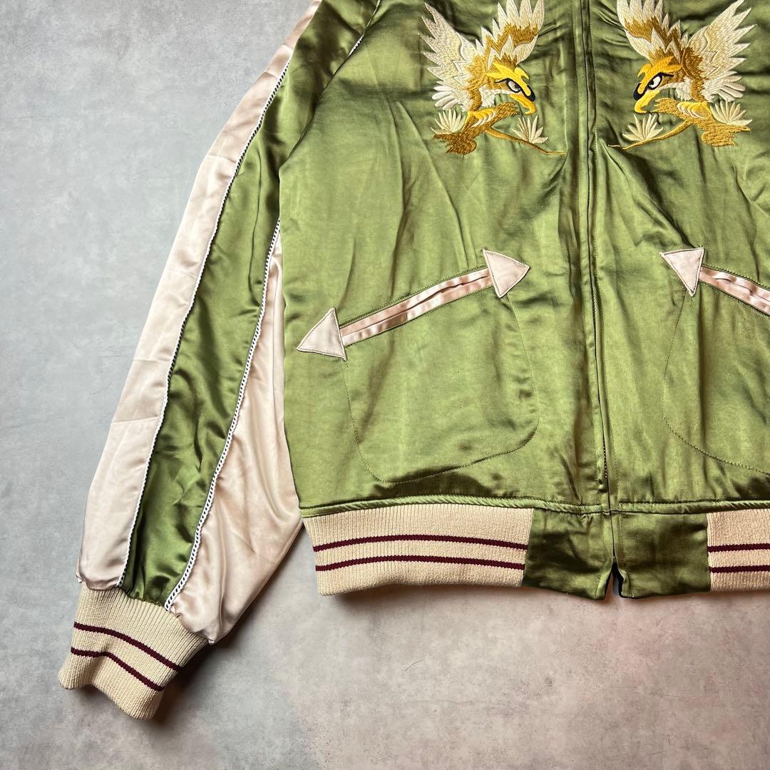 ✅新品　スカジャン　スーベニアジャケット　別珍　ベロア　リバーシブル　B　XL