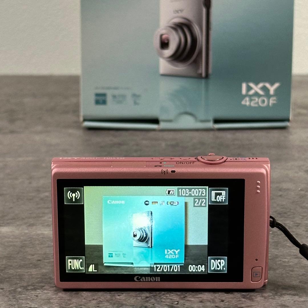 美品　Canon IXY 420F ピンクデジカメ 箱　充電器