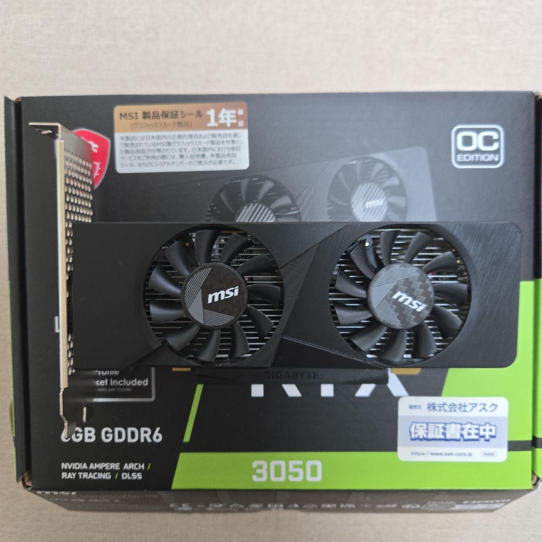 グラフィックボード・グラボ・ビデオカード MSI GeForce RTX 3050 6GB LP OC