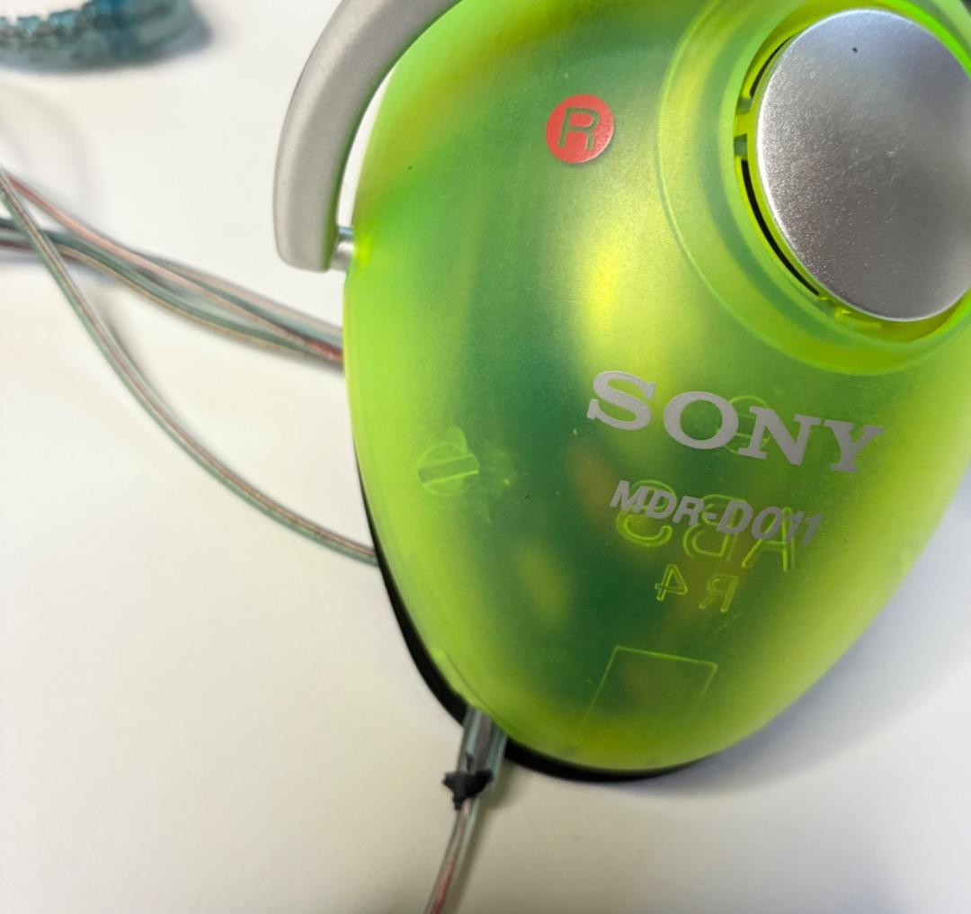 SONY ヘッドホン “eggo\" MDR-D011 密閉型 スケルトン 中古