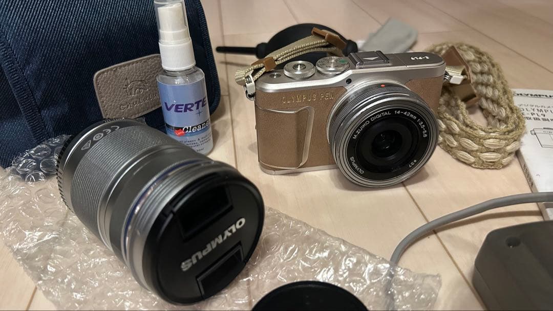 【値下げ美品】olympas pen E-PL9 ブラウン ダブルズームキット