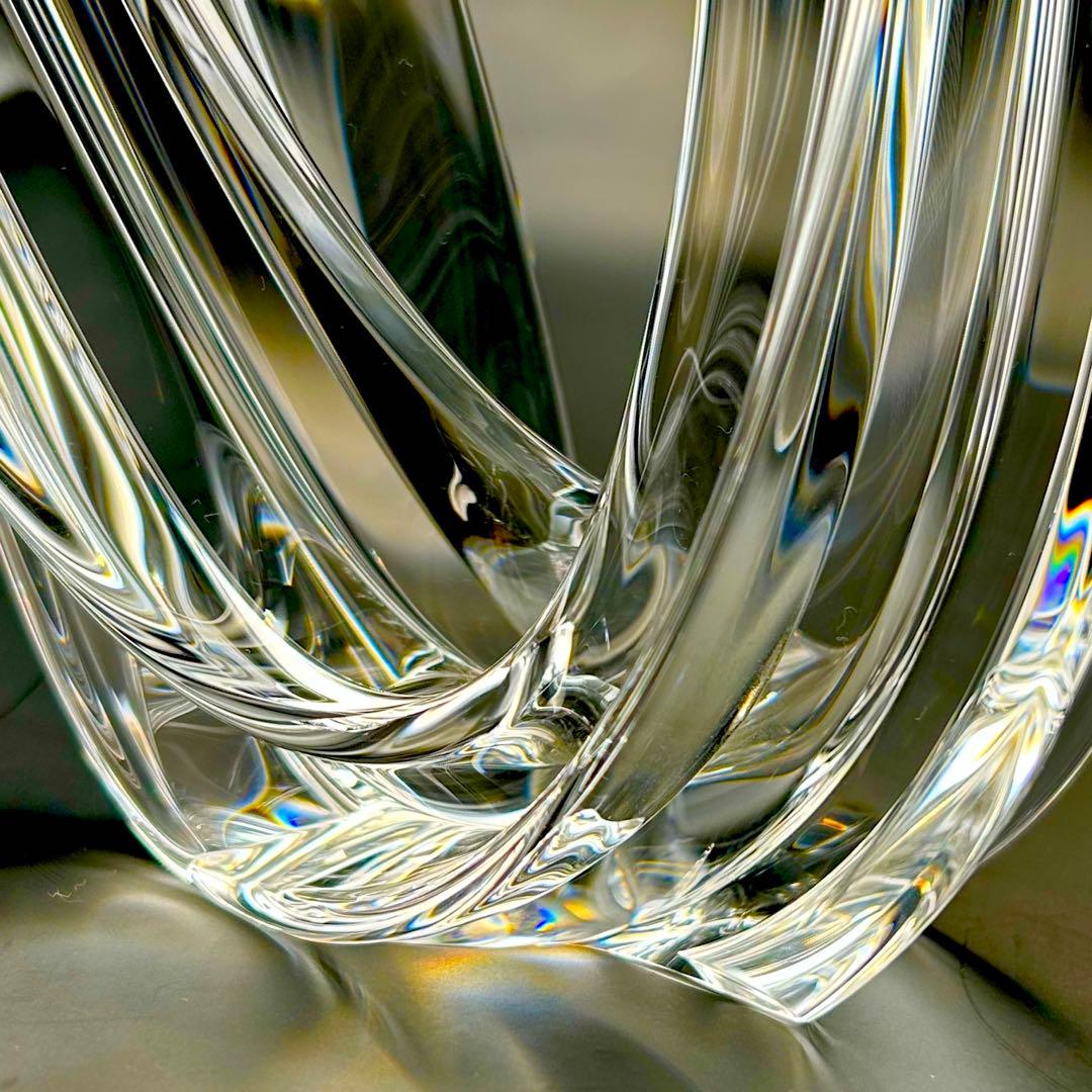 希少【極上美品】スチューベン芸術品　クリスタル　スターストゥリーム流星　オブジェ