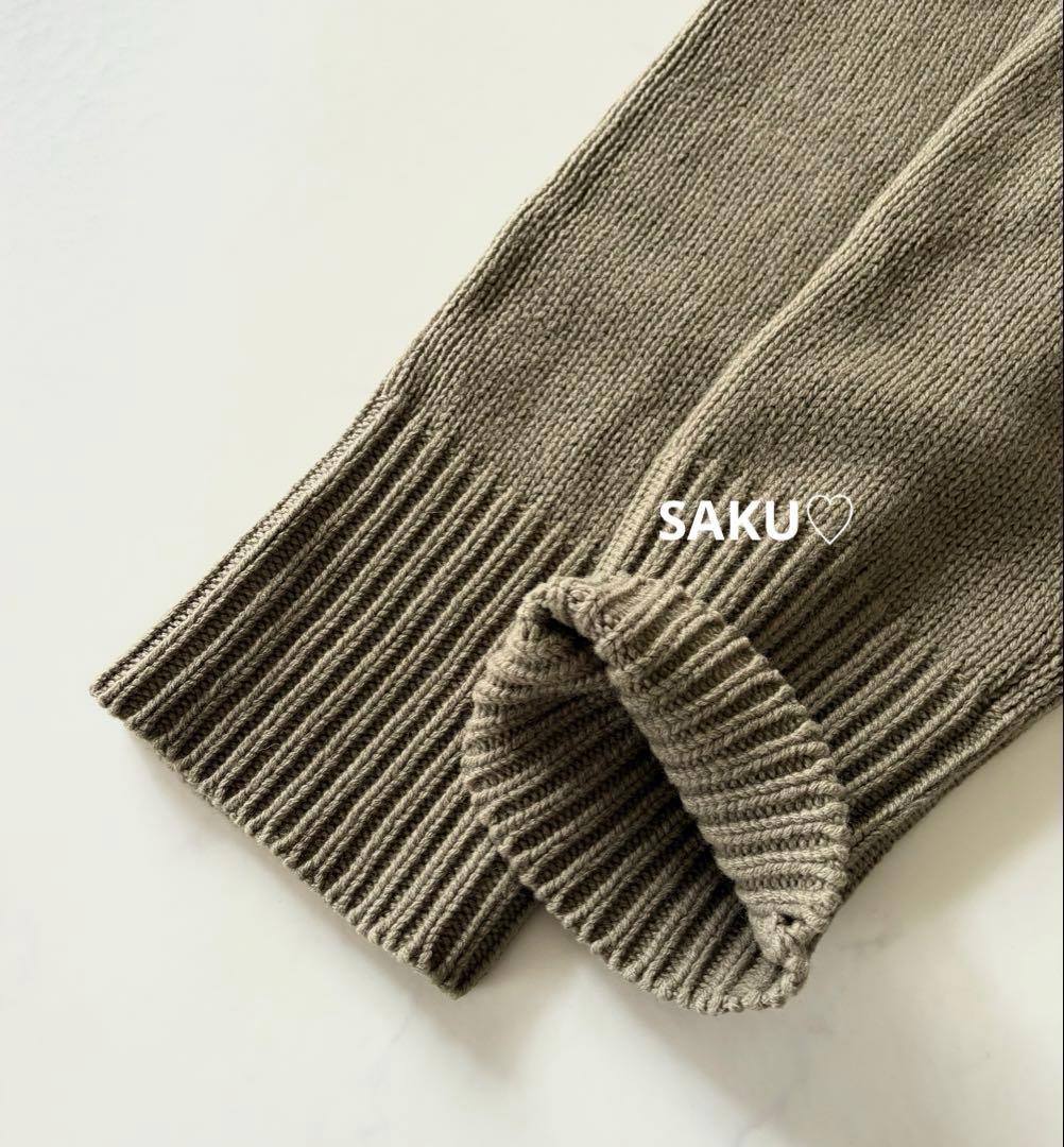 定価30800円 GALERIE VIE ファインウールタートルネックニット M