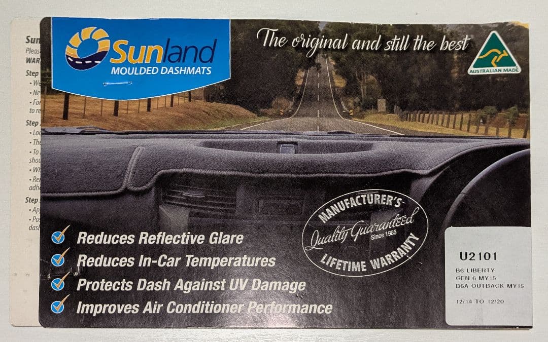 スバル レガシィB4 アウトバック BN/BS ダッシュボードマット U2101