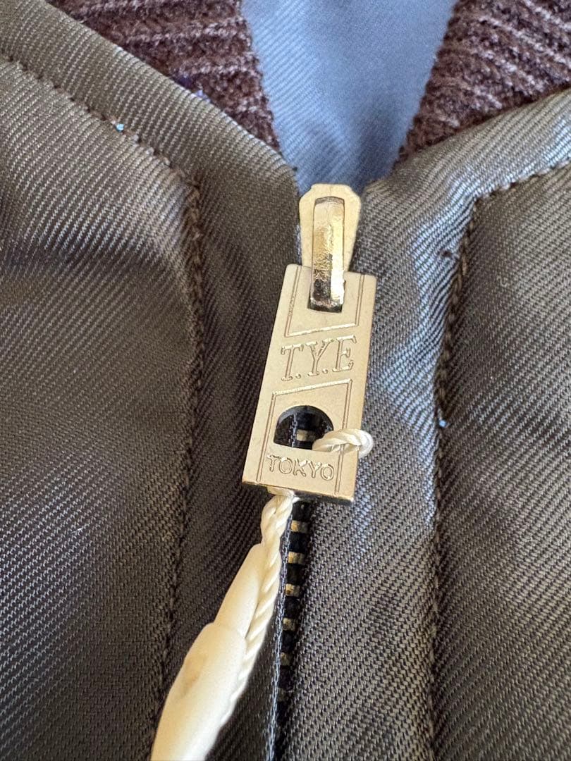 テーラー東洋　スーベニアジャケット　ホワイトタイガーxゴールドドラゴン　サイズL