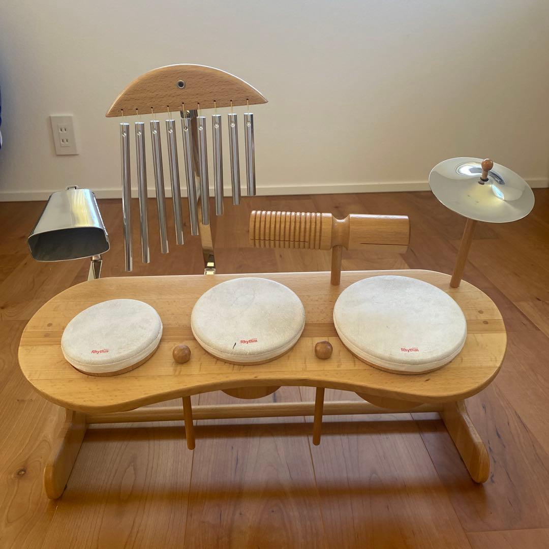 ☆美品【人気商品】Rythmpoco 木製楽器セット 幼児向け 知育玩具