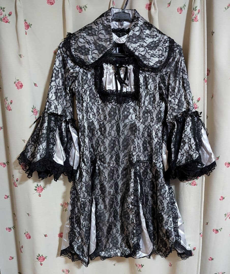 MARBLE ゴシック風 姫袖 ドレス ワンピース 付け襟