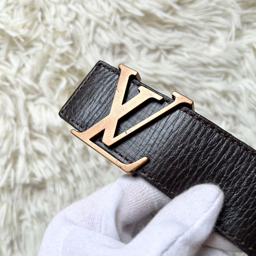 ルイヴィトン ユタ サンチュール イニシャル サイズ85 メンズ レザー ベルト