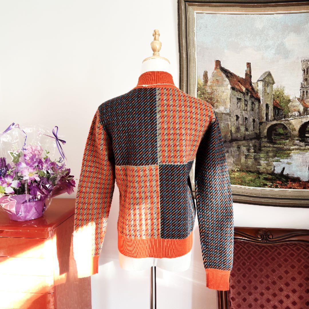 極美品　HERMÈSエルメス ハウンドトゥース カシミヤ トップス　セーター