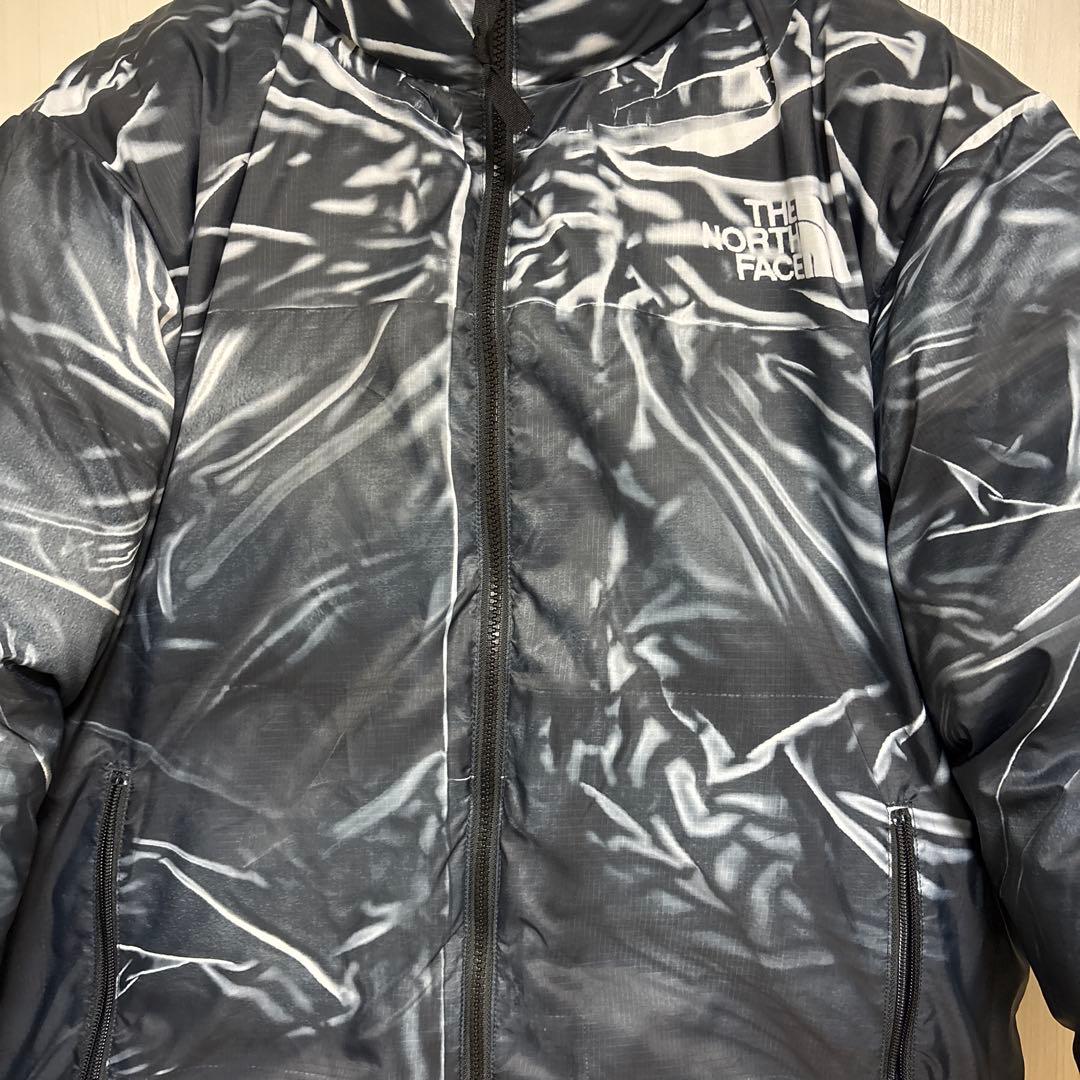 Supreme ノースフェイス　ダウンジャケット　ヌプシ　黒　L 騙し絵ヌプシ