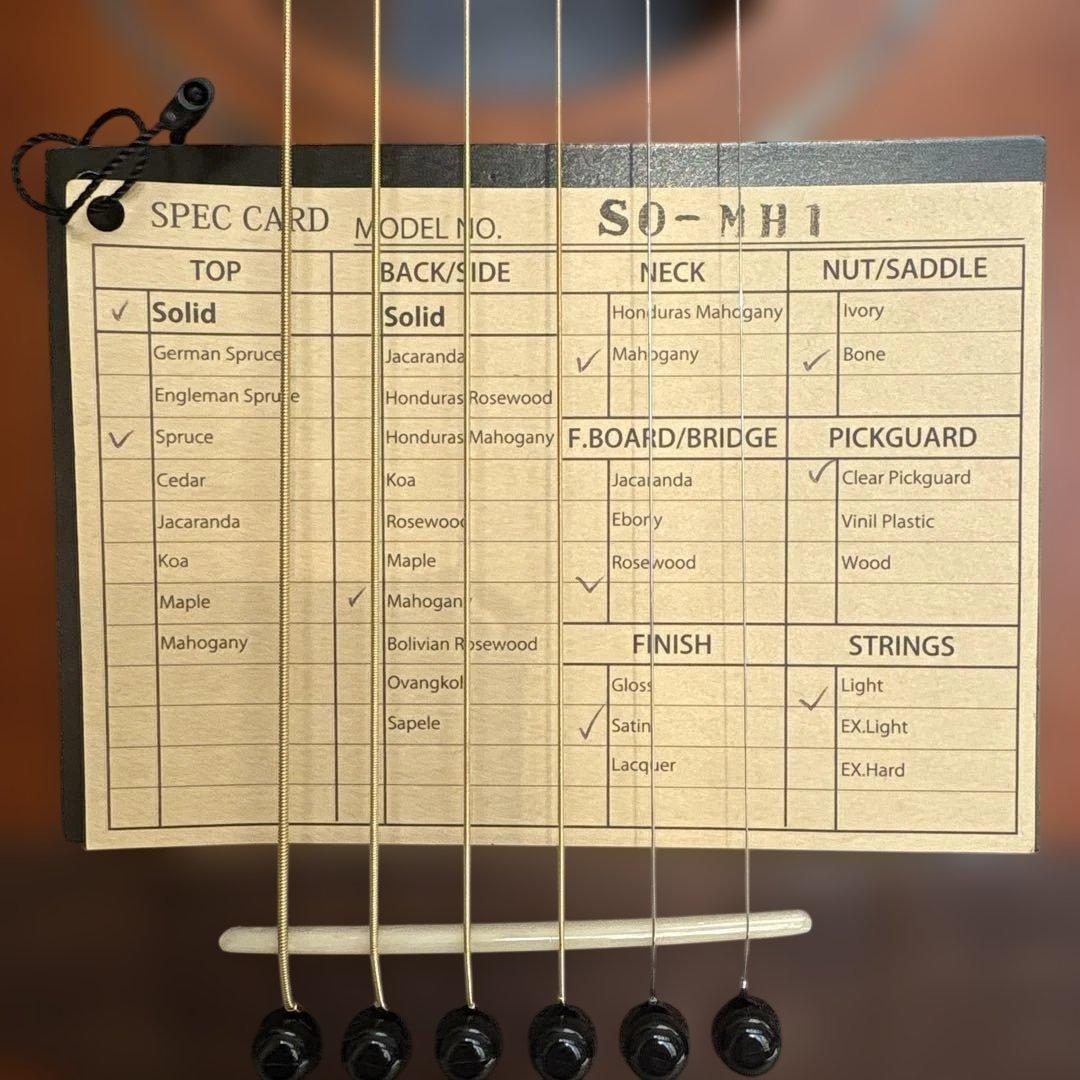 K.YAIRI アコースティックギター ＳＯ-ＭＨ1本日限りのねびきです。