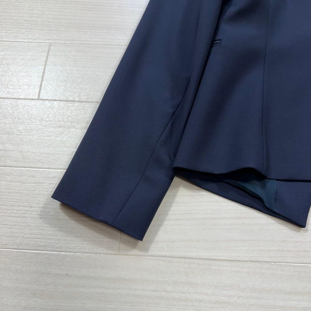 極美品 Theory TAILOR 近年 現行タグ ノーカラー パンツスーツ