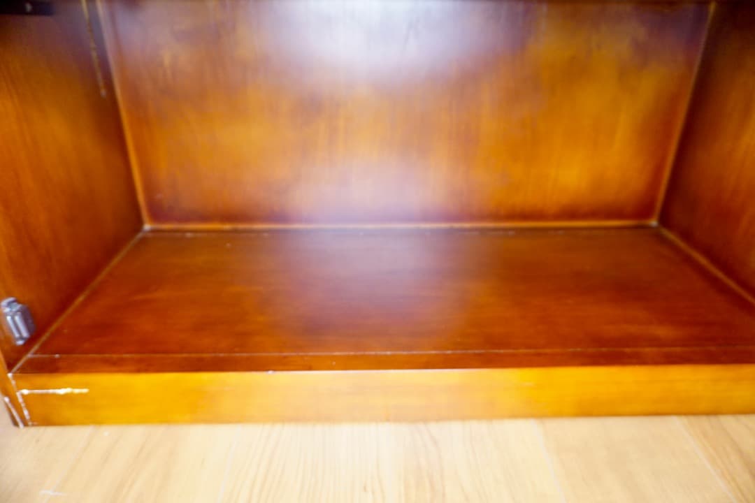 英国アンティーク調 ブックケース フラップ式扉