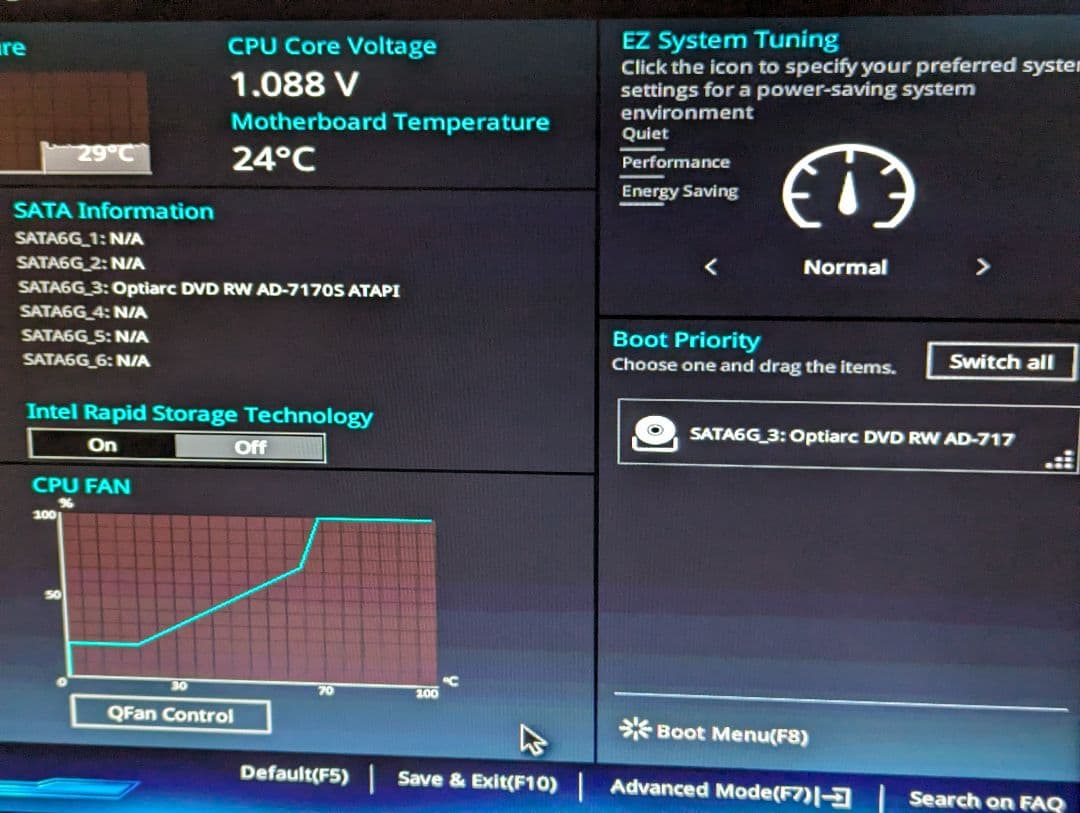 自作PC　i5-6500　HDD無し　ジャンク品