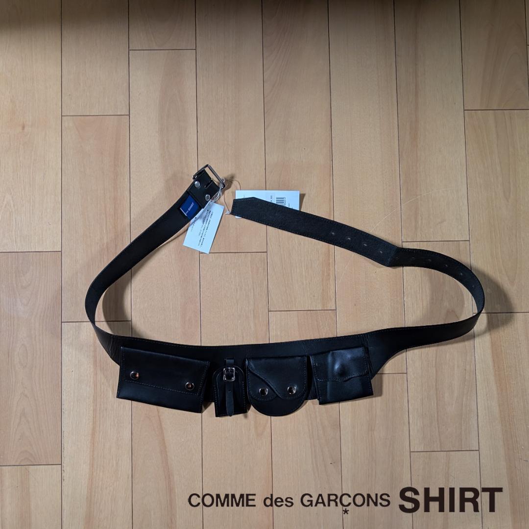 COMME des GARÇONS SHIRT ブラックレザーベルト