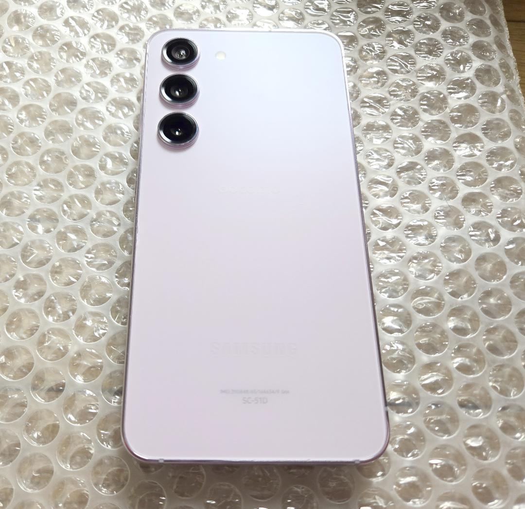 美品 docomo Galaxy S23 SC-51D 紫色 公式SIMフリー