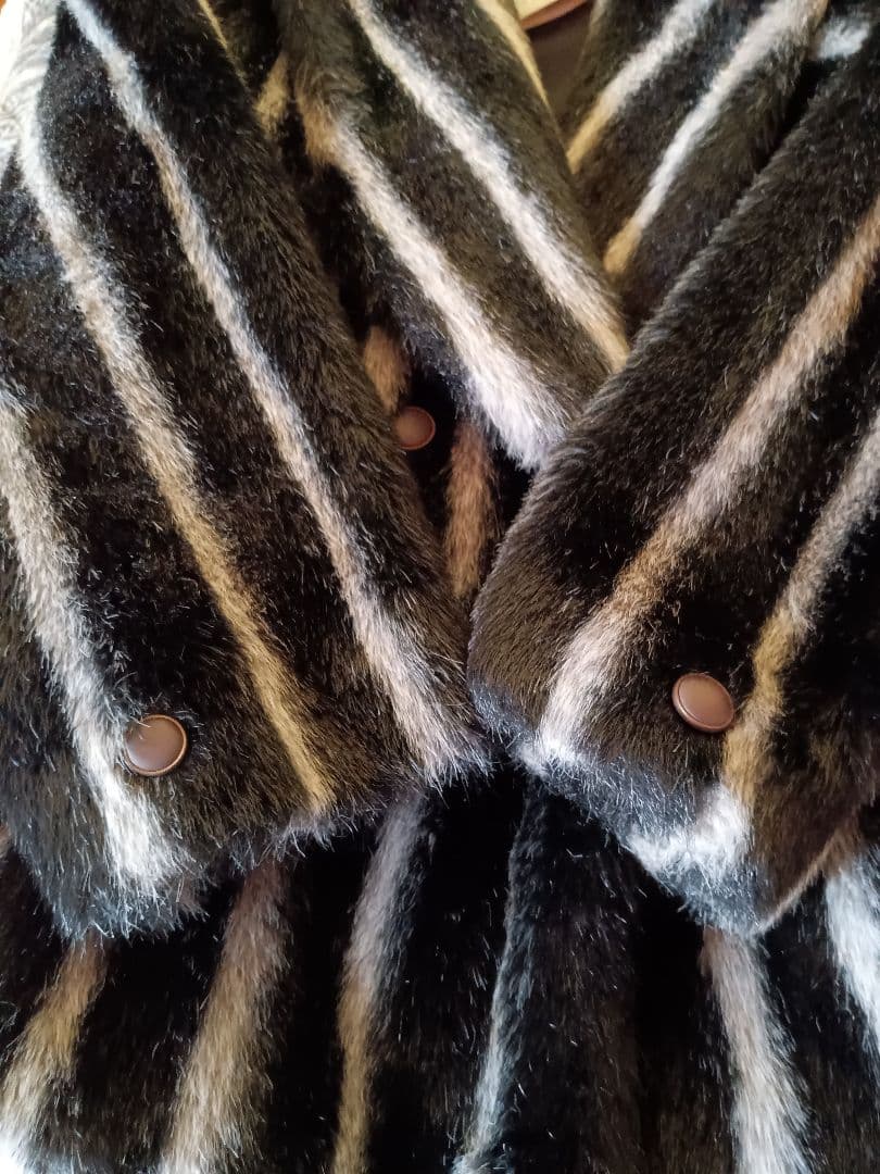 希少　90s IgaragéUOMO ミンク調ハーフコート Мサイズ　y2k