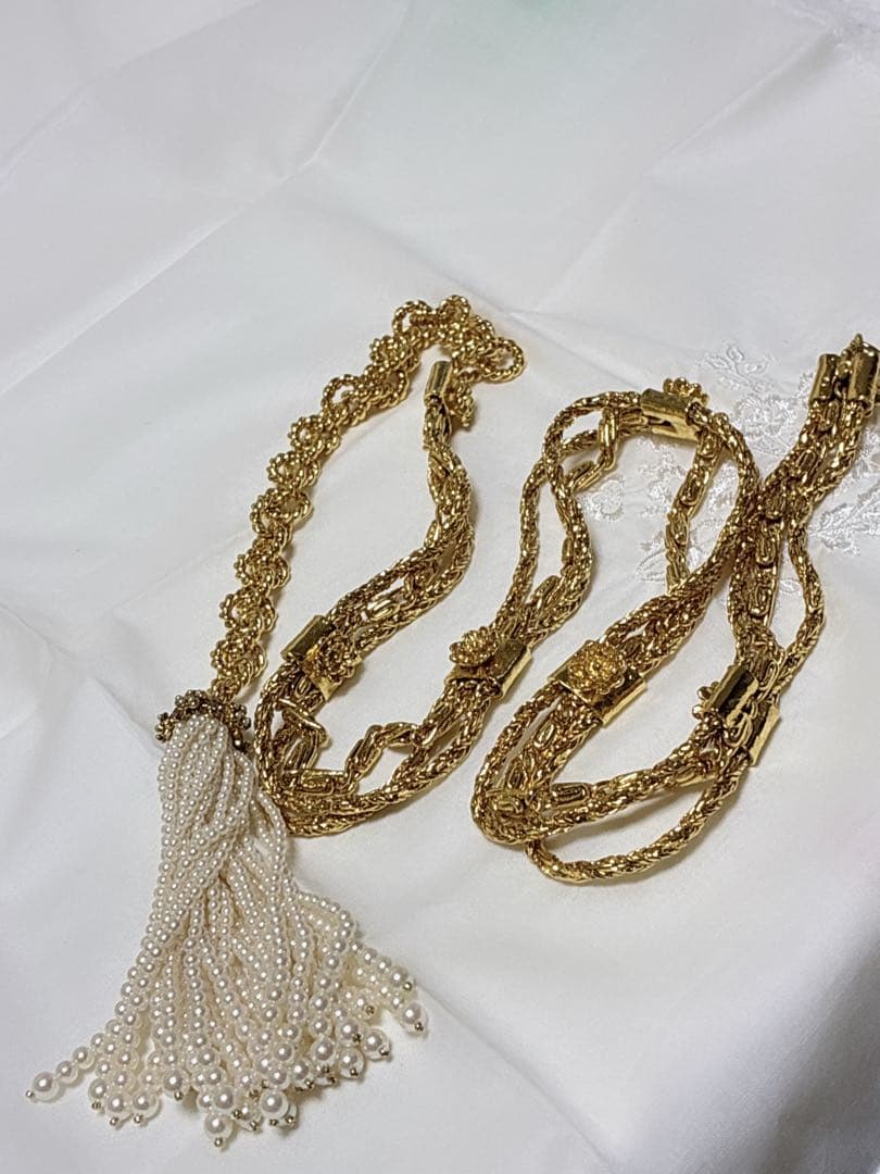 カネコイサオ・ゴールド＆パール　　チェーンベルト