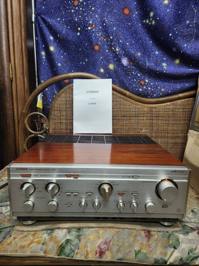 フルレストア済！取説付！完動超美品！LAXMAN高級プリメインアンプL-550X