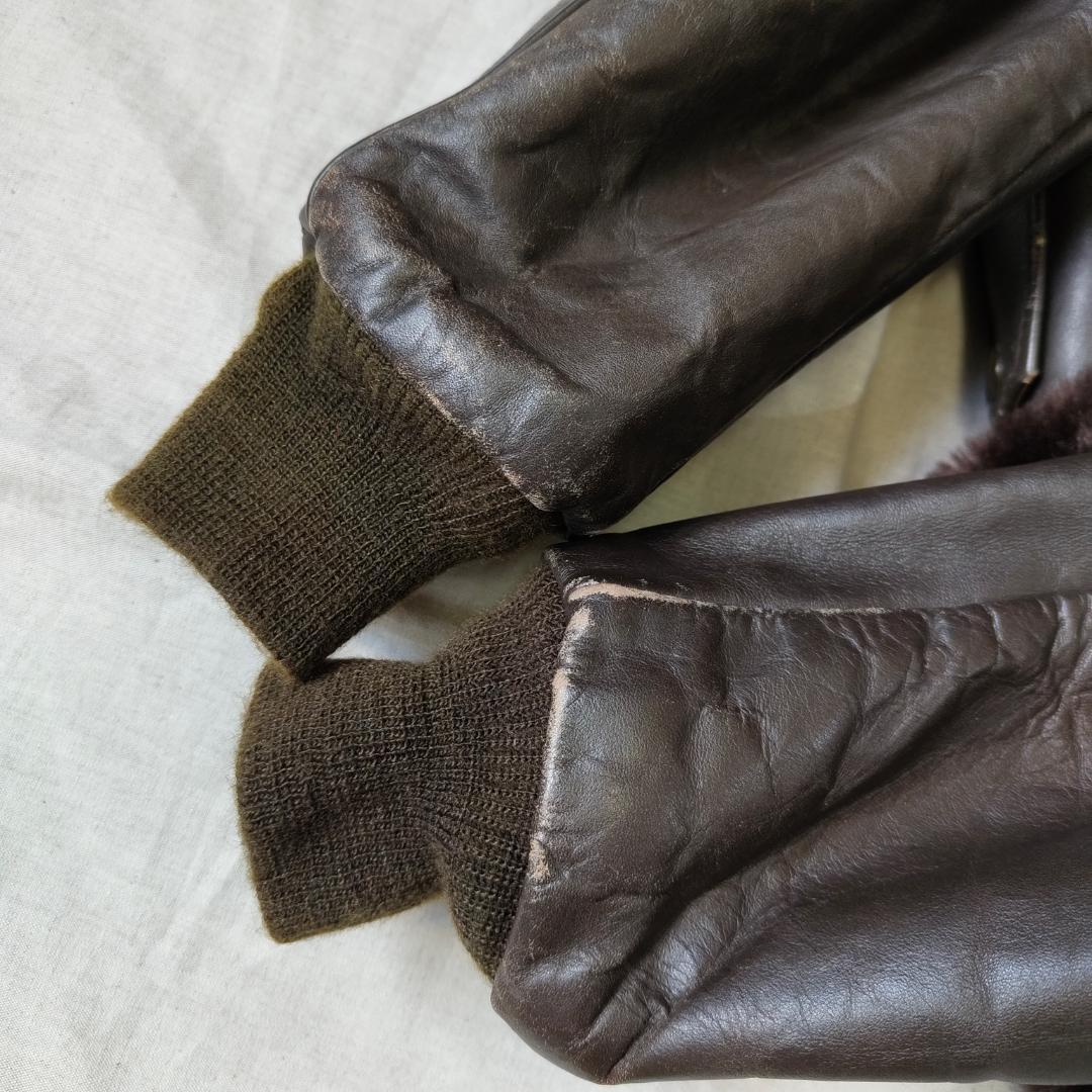 70s USA製 Schott G-1 レザージャケット ハンドペイント