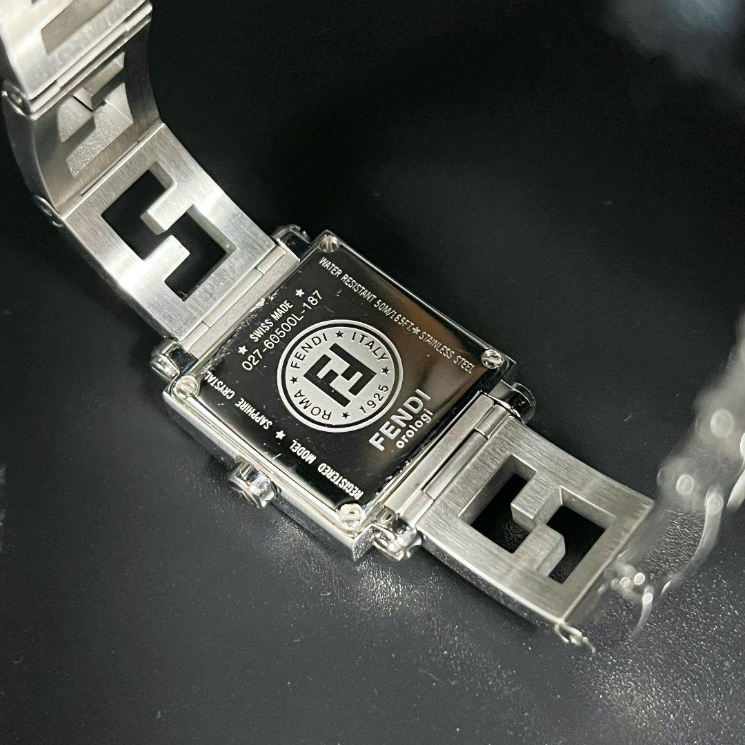 【 箱付き 】 フェンディ　腕時計　クアドロミニ　シェル文字盤　ギャラ付き
