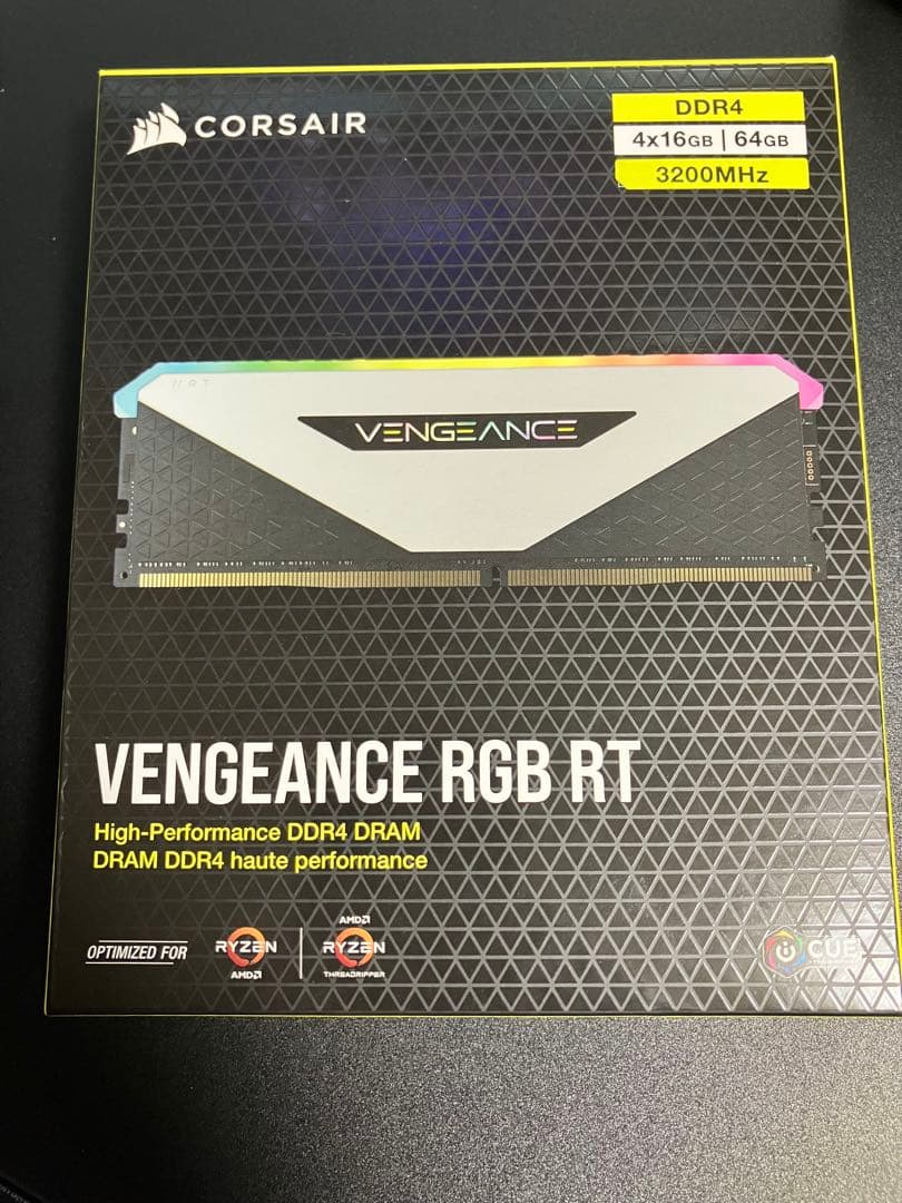 メモリー CORSAIR VENGEANCE RGB RT 64GB DDR4